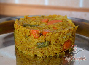 Recept Indiai sárga zöldséges rizs