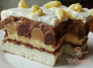 Recept Banános Nutella torta