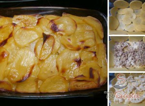 Recept Karfiollal és darált hússal gazdagított rakott krumpli