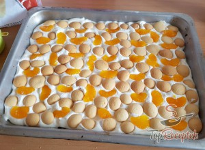 Recept Hideg mandarinos-piskótás szelet sütés nélkül