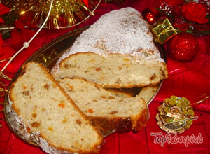 Recept Karácsonyi gyümölcsös kenyér túróval