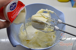 Recept elkészítése Lágy tejszínes kocka gyümölccsel, lépés 5
