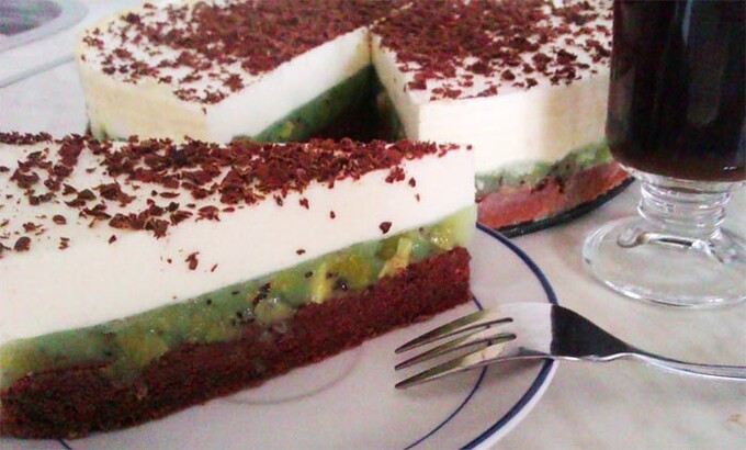 Recept Shrek mosolya – kiwi torta