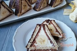 Recept elkészítése Banános háromszög – gyors, egyszerű, sütés nélküli desszert, lépés 1