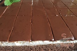 Recept elkészítése Lágy túrós-csokis szelet, lépés 10