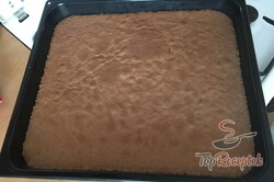 Recept elkészítése Lágy túrós-csokis szelet, lépés 6