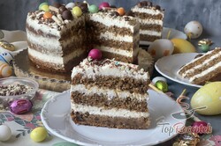 Recept elkészítése Húsvéti torta – répás tészta túrós-mascarponés krémmel, lépés 8