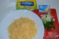 Recept elkészítése Füstölt sajtos szendvicskrém, lépés 1