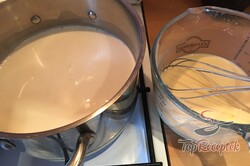 Recept elkészítése Isteni mákos szelet vaníliakrémmel és csokiöntettel, lépés 7
