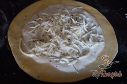 Recept elkészítése Sajtos-joghurtos pita, lépés 10