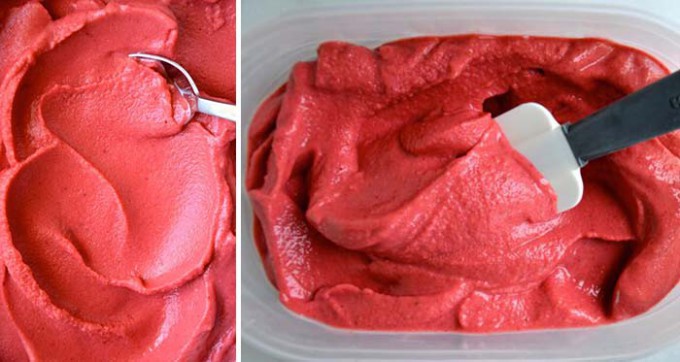 Recept Egészséges epres fagylalt, 5 perc alatt, 4 hozzávalóból