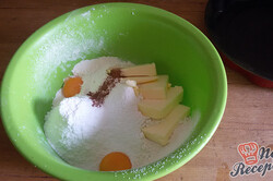 Recept elkészítése A legegyszerűbb gyümölcsös szelet zselével, lépés 1