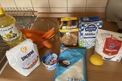 Recept elkészítése Répatorta citromos öntettel, lépés 1