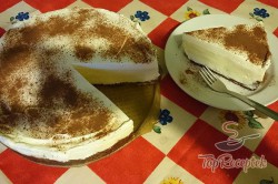 Recept elkészítése Vaníliakrémes torta, sütés nélkül, lépés 12