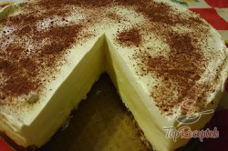 Recept elkészítése Vaníliakrémes torta, sütés nélkül, lépés 13
