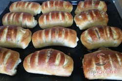Recept elkészítése Croissant diós töltelékkel - Fotókkal, lépés 15