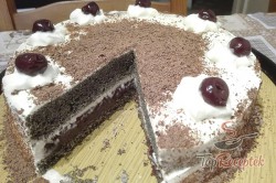 Recept elkészítése Mákos-meggyes torta, lépés 4