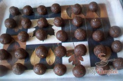 Recept elkészítése Dupla rétegű édes golyók a karácsonyi asztalra, lépés 3