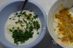 Recept elkészítése Réteges-csirkés „Kína” saláta, lépés 2