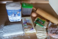 Recept elkészítése Gyors vacsora – leveles tésztába csavart sonka, lépés 1