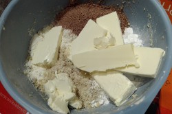 Recept elkészítése Csokoládés diós rudak, lépés 2