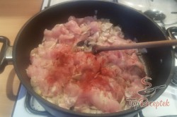 Recept elkészítése Gombás csirkemell rizzsel, lépés 3