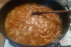Recept elkészítése Gombás csirkemell rizzsel, lépés 6