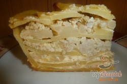 Recept elkészítése Karfiollal és darált hússal gazdagított rakott krumpli, lépés 9