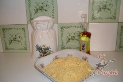 Recept elkészítése Sütőben sült sonkás-sajtos réteges rántotta, lépés 1