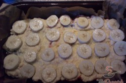 Recept elkészítése Lambada sütemény banánnal és csokoládéval, lépés 9