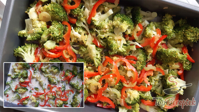 Recept Egyszerű és gyors vacsora – tepsis brokkoli