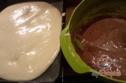 Recept elkészítése CIKK-CAKK pudingszelet édes cukros tejföllel, lépés 5