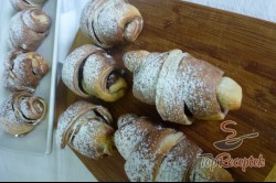 Recept elkészítése Puha, lágy csokis croissant, lépés 6