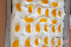 Recept elkészítése Hideg mandarinos-piskótás szelet sütés nélkül, lépés 1
