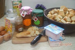 Recept elkészítése Túrós-almás guba, lépés 1