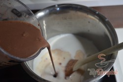Recept elkészítése Csokoládés reszelt sütemény, lépés 5