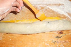 Recept elkészítése Diós és mákos kalács kelt tésztából, lépés 15