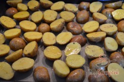 Recept elkészítése Sült burgonya francia mustáros mártással, lépés 4