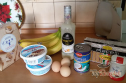 Recept elkészítése Kókuszos-banános tiramisu, lépés 1