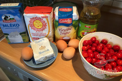 Recept elkészítése Túrós-cseresznyés puha szelet, lépés 1