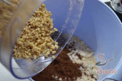 Recept elkészítése Diós rúd kókuszreszelékbe forgatva, sütés nélkül, lépés 2