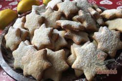 Recept elkészítése Karácsonyi csillagok citromos-tejfölös tésztából, lépés 7