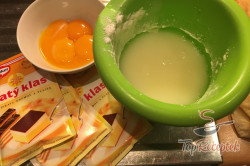 Recept elkészítése Hamis krémes leveles tésztából, lépés 2