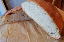 Recept elkészítése Finom házi kenyér kelesztés nélkül, lépés 1