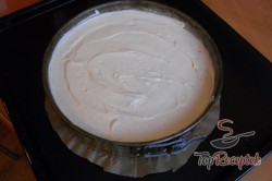 Recept elkészítése Túrós sajttorta fehér csokoládéval, lépés 7
