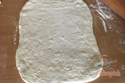 Recept elkészítése Fokhagymás kenyérlángos, lépés 6
