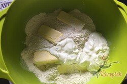Recept elkészítése Lágy tejfölös táska kelesztés nélkül, szinte rögtön kész, lépés 2