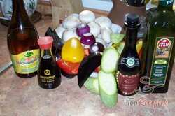 Recept elkészítése Grillezett zöldség pikáns pácban, lépés 1