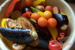 Recept elkészítése Grillezett zöldség pikáns pácban, lépés 2