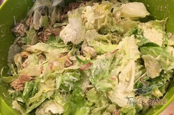 Recept elkészítése Cézár saláta csirkével, lépés 8
